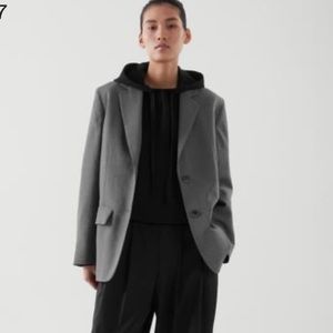 COS Single Breasted Wool Blazer Jacket